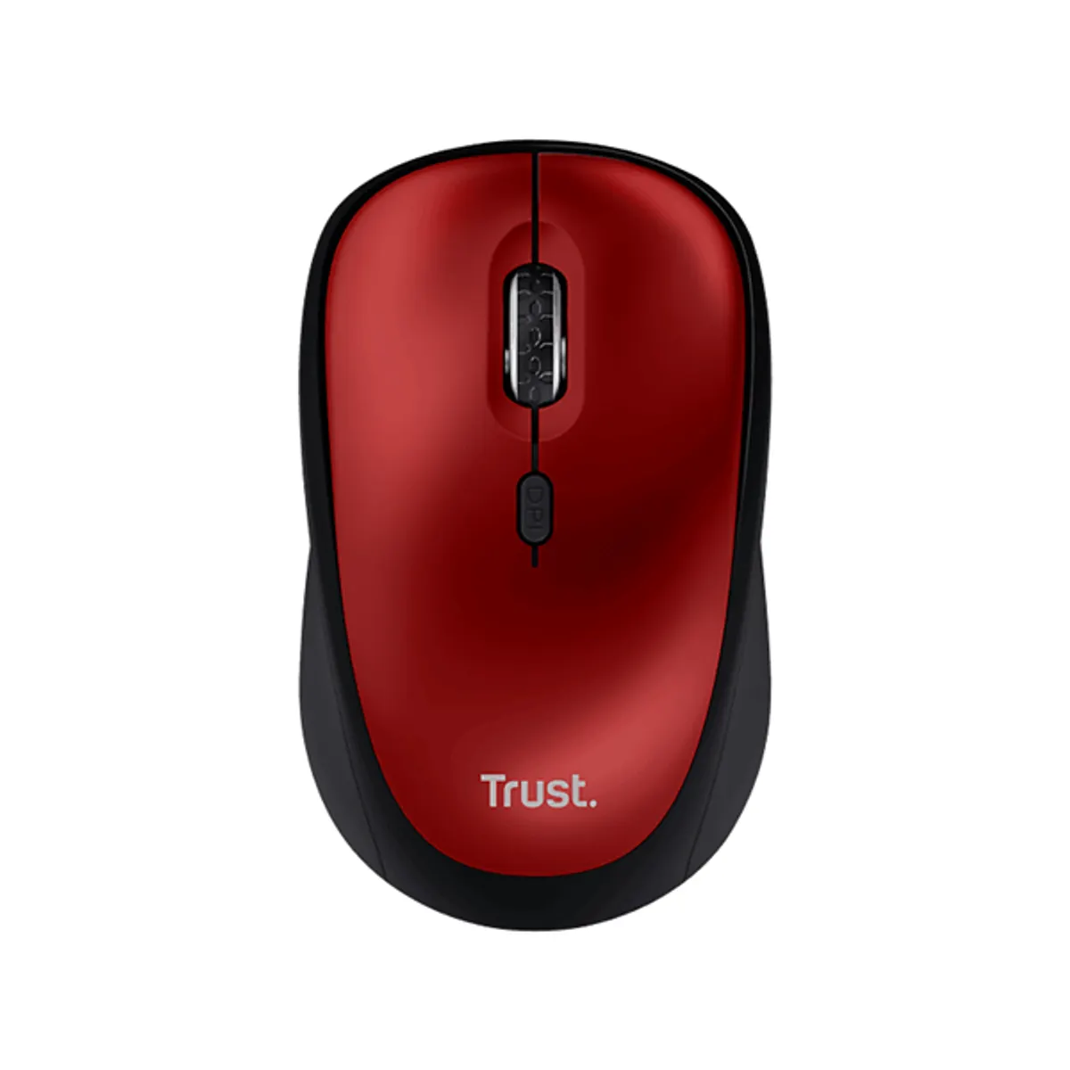 Trust 24550 Yvi red kompakt vezeték nélküli optikai egér 2,4 GHz RF DPI 800 1600 USB vevőegység #1