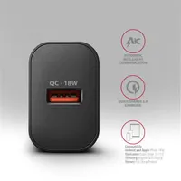 AXAGON ACU-QC18 QC3.0 USB-A falitöltő 18W univerzális kompatibilitás #4