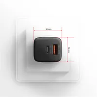AXAGON ACU-PQ30 Hálózati töltő 1x USB-C 1x USB-A 30W PD 3.0 QC 3.0 fekete #7