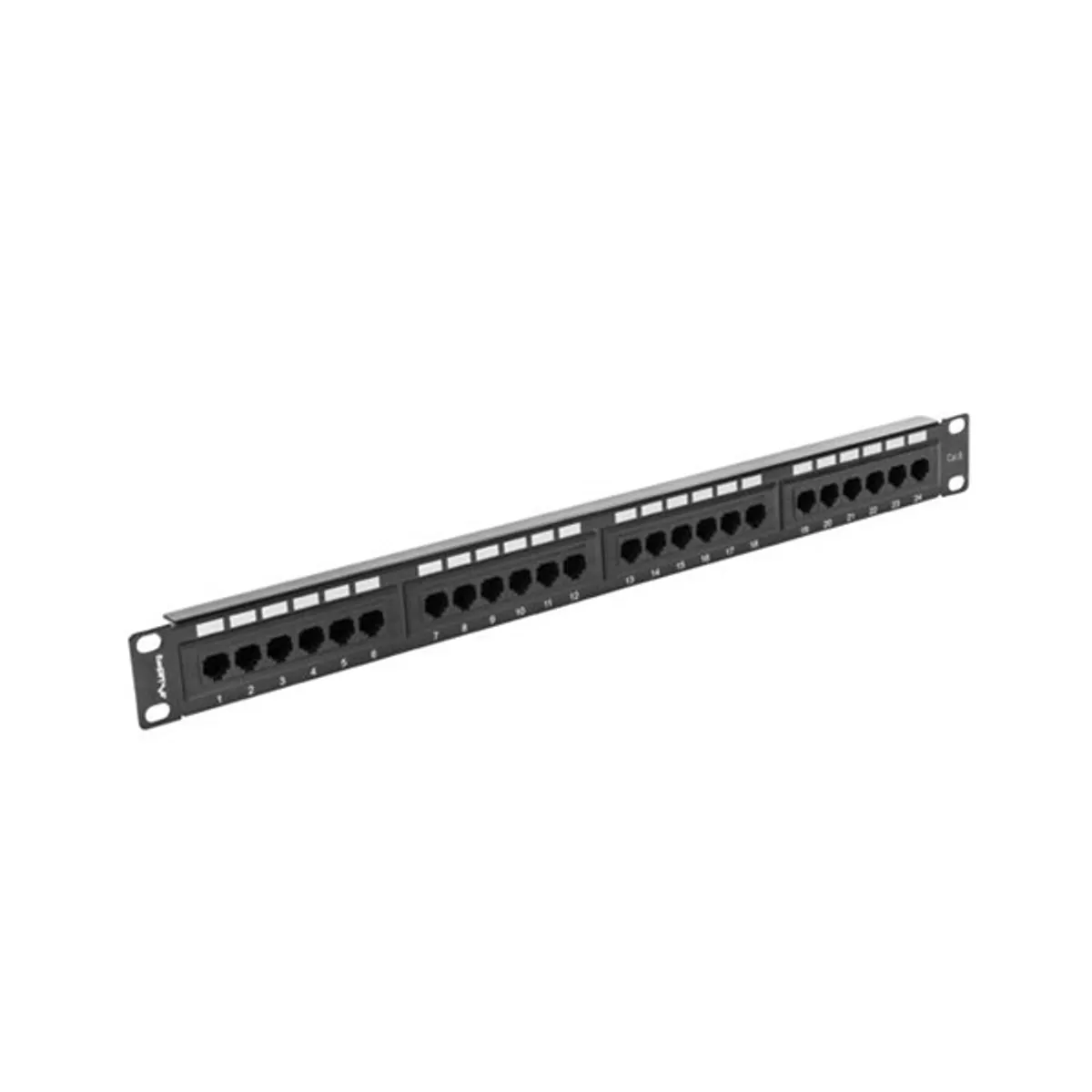 LANBERG PPU6-1024-B Patch panel 24 port 1U 19" CAT.6 fekete #4