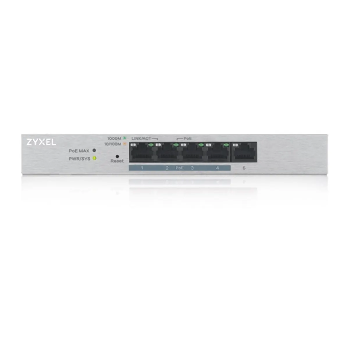 ZYXEL GS1200-5HPV2-EU0101F GS1200-5HPv2 5-portos PoE Plus web kezelőfelület VLAN QoS 60W #2