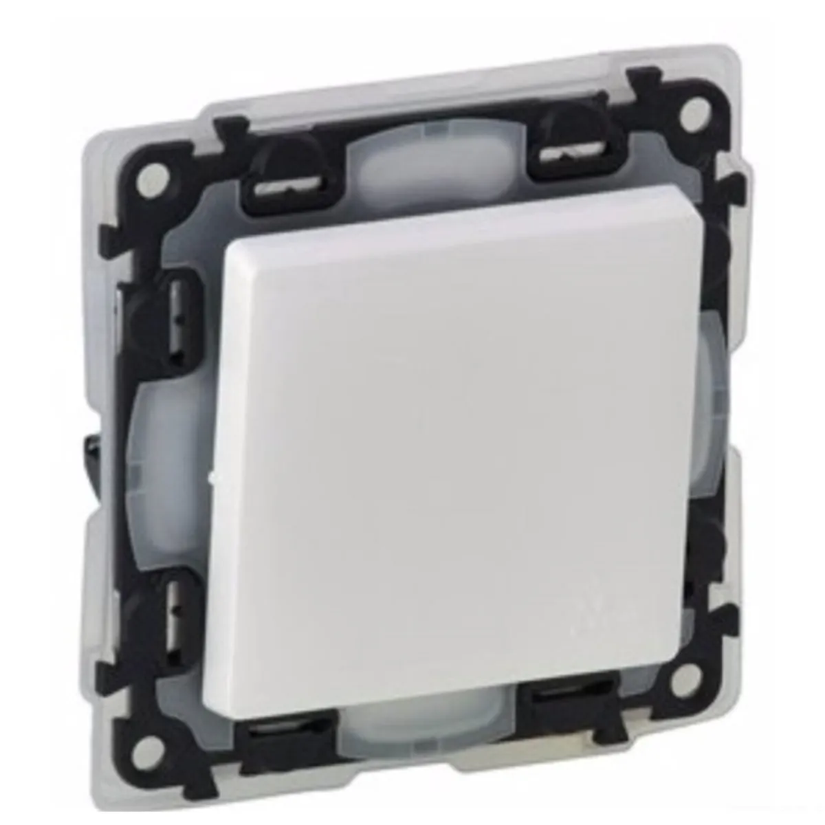 Legrand 752151 Valena Life 1 pólusú kapcsoló IP44 fehér 10A Rugós vezetékbekötéssel #1
