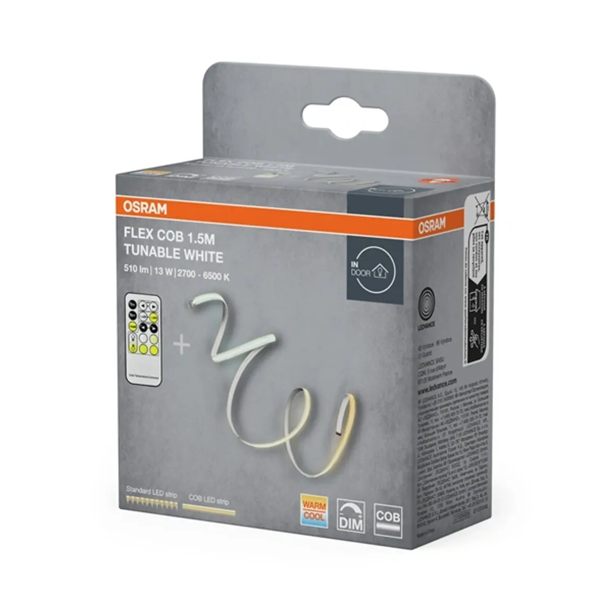OSRAM 4099854448751 led szalag 150 cm szélesség távirányító van 170 fok meleg fehér 2700-6500k ip20 510 lm 30000 h #2