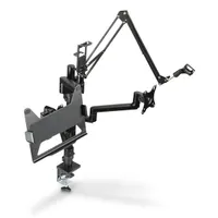 Hama 00004663 4 karos streaming monitor tartó fekete 13"-32" 75x75;100x100 forgatható billenthető 180° kábelrendező #3