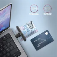Axagon CRE-SMPC PocketReader USB-C okos kártyaolvasó #4