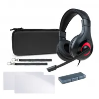 BIGBEN 2807405 Essential Pack Nintendo Switch fekete-piros 120 cm 3,5 mm Jack vezetékes hangerőszabályzó