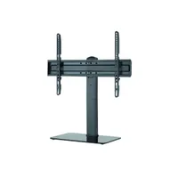 STANSSON WM-3770 asztali tv állvány üvegalappal 40 kg 37"-70" VESA max 600x400 forgatható állítható magasság kábelrendezés