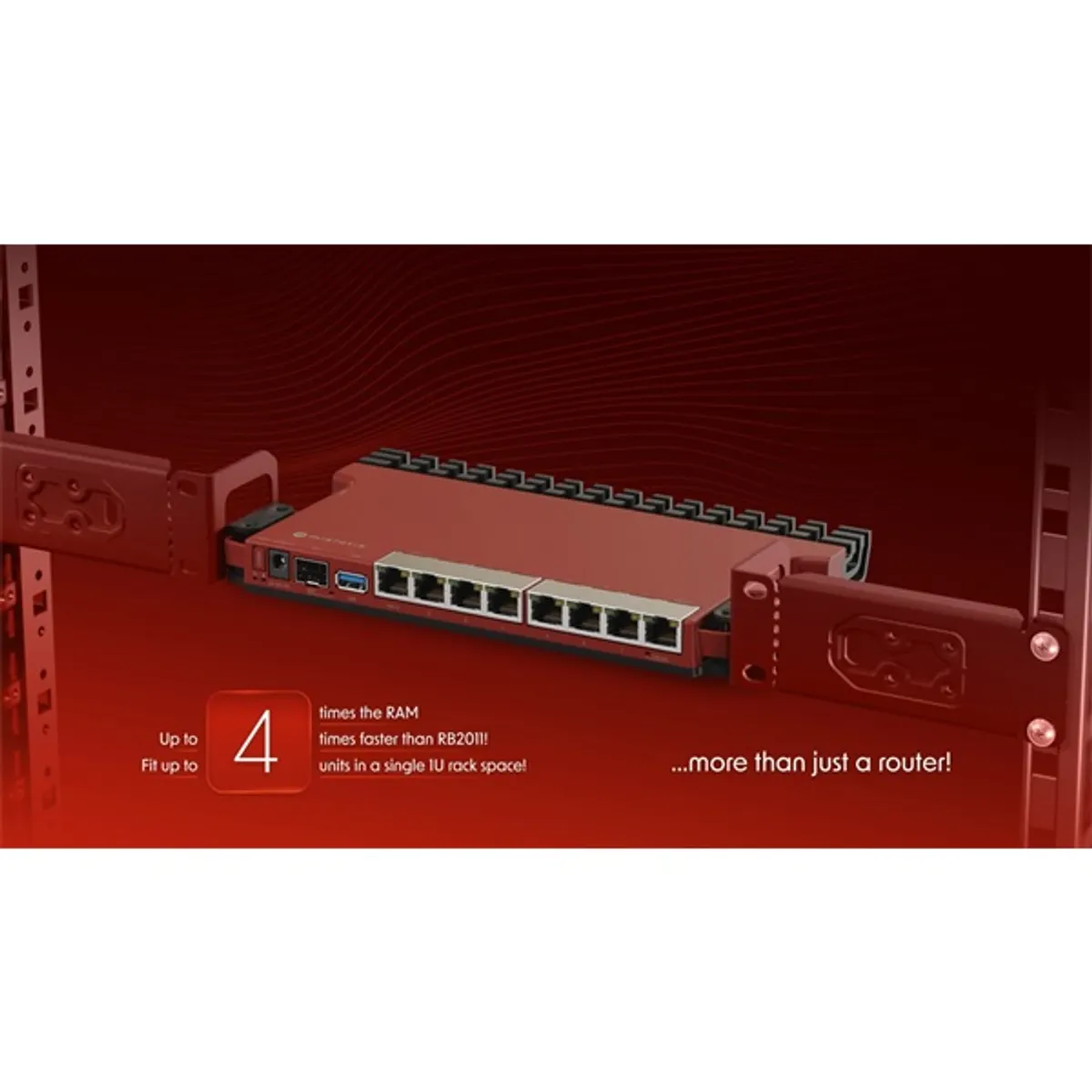 MIKROTIK L009UIGS-RM L009UiGS-RM 8x GbE 1G PoE-IN PoE-OUT 1x 2,5GbE SFP USB 3.0 rackes RouterOS v7 #5