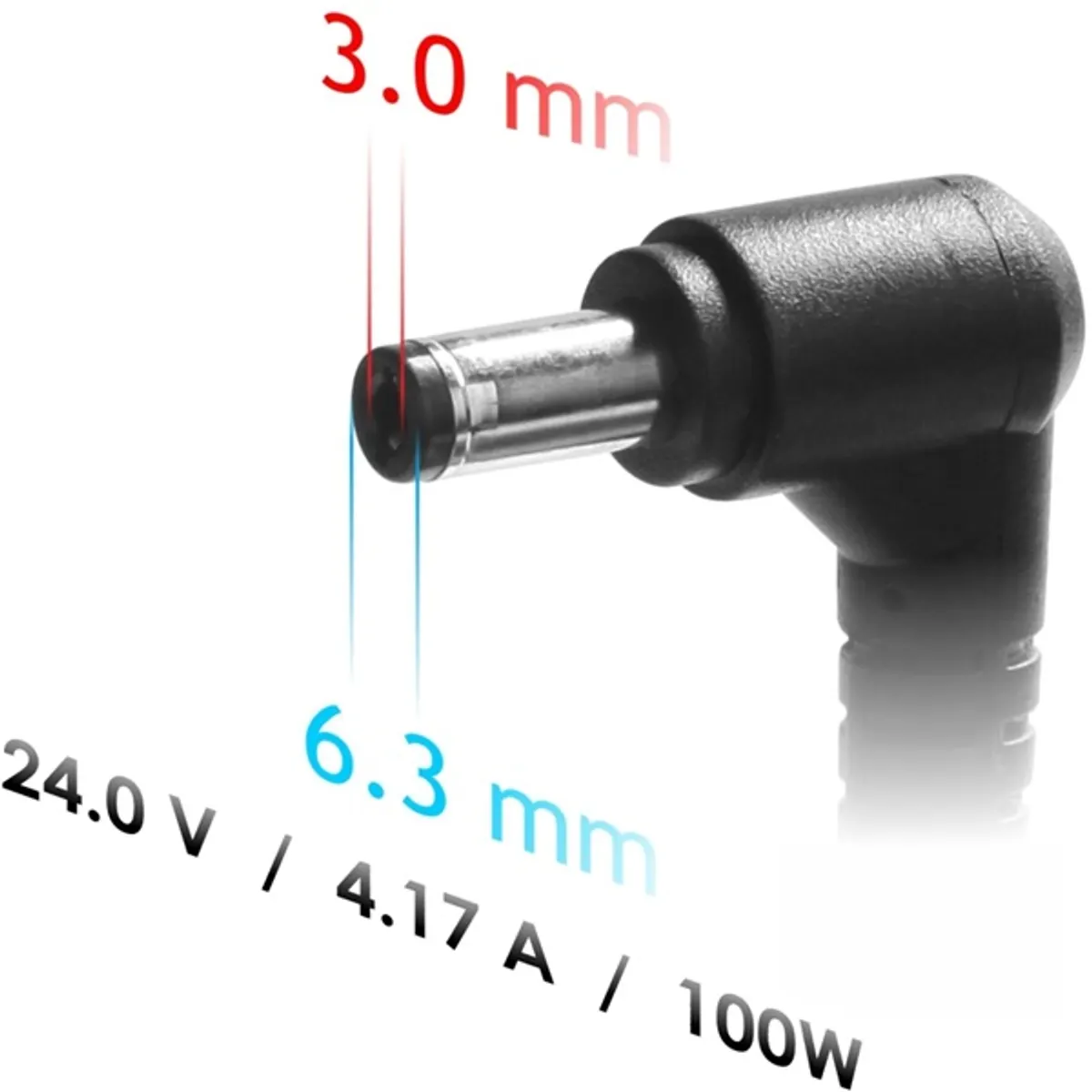 Akyga AK-ND-73 notebook töltő 24V 4,17A 100W 6,3 x 3,0 mm #3