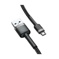 Baseus CAMKLF-BG1 Cafule USB-A Micro USB kábel 1m fekete-szürke #3