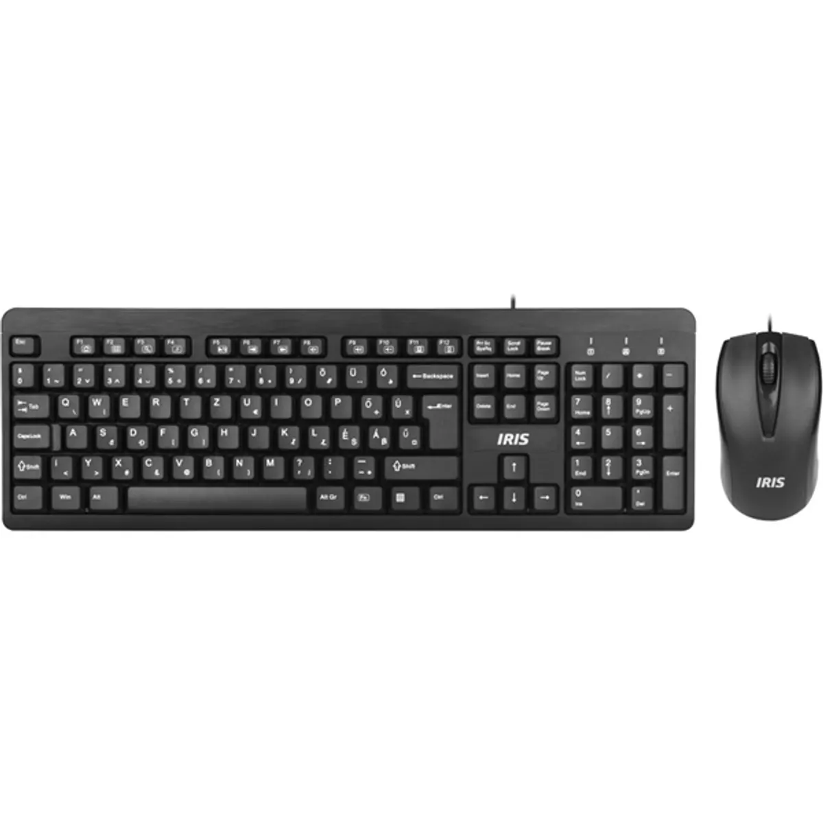 IRIS C-13 billentyűzet és egér USB fekete magyar kiosztás 105 billentyűs 1200 dpi 3 gombos 1,35 m vezetékes #3