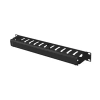 Lanberg AK-1704-B 19" 1U kábelrendező levehető fedéllel fekete