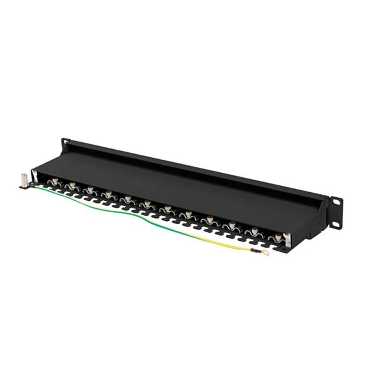 Lanberg PPS7-1024-B patch panel cat7 ftp 24 port 1U 19" fekete árnyékolt #5