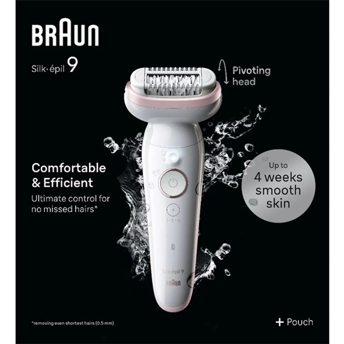 Braun 80743182 epilátor 0,5 mm hosszbeállítás 40 MicroGrip csipesz vízálló nedves és száraz használat masszázsgörgő feltét 50 perc #1