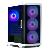 Zalman M4 WHITE fehér ablakos mATX ház táp nélküli 4 db ventilátor