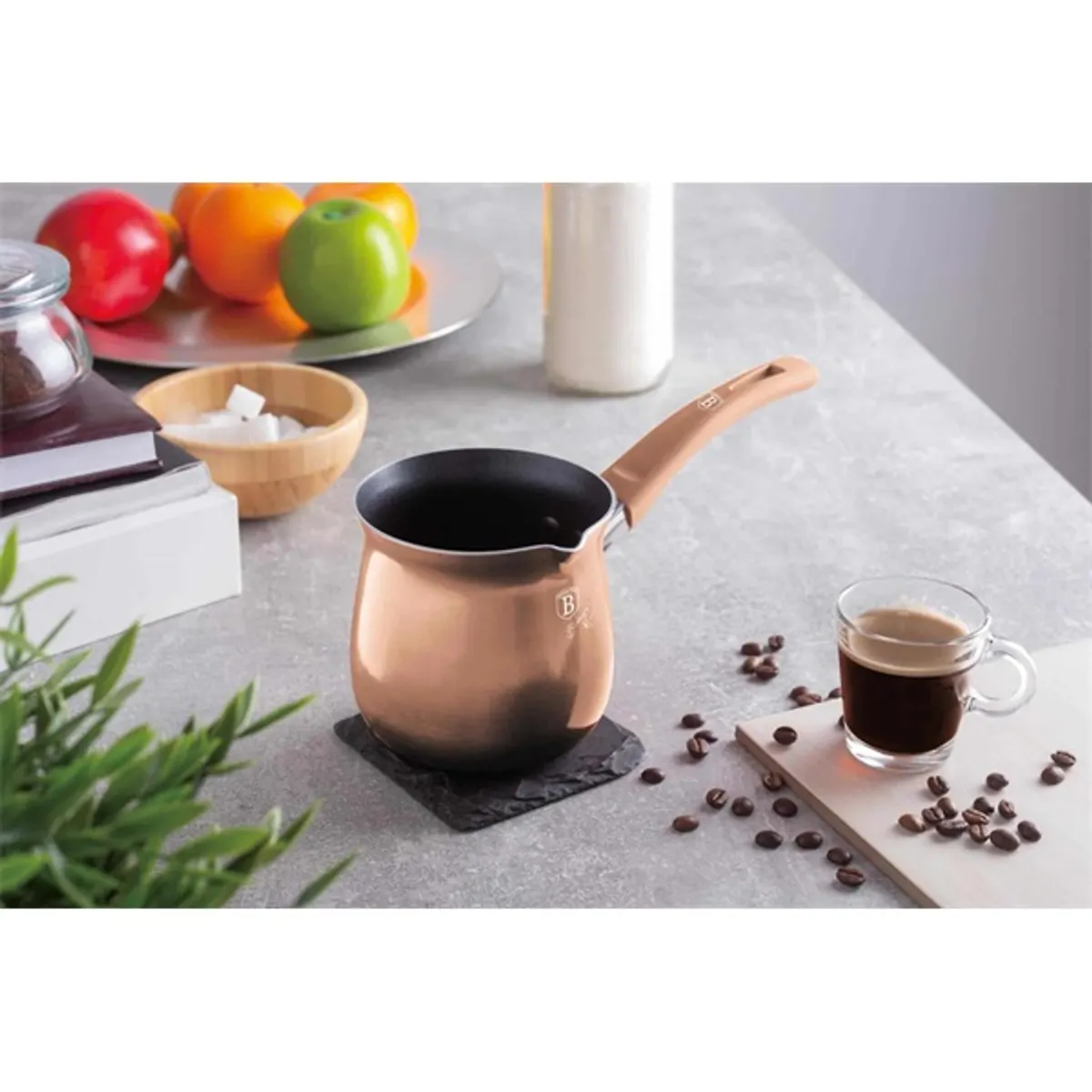 Berlinger Haus BH/7875 10 cm 660 ml török kávékiöntő Metallic Line Rose Gold Edition #2