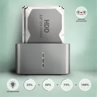 AXAGON ADSA-DC duál dokkoló 2x sata 2.5" 3.5" usb-c 5gbps #3