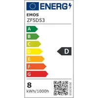 Emos ZF5D53 Filament A60 E27 7,8 W 1060 lm 4000 K természetes fehér Energiaosztály D #3