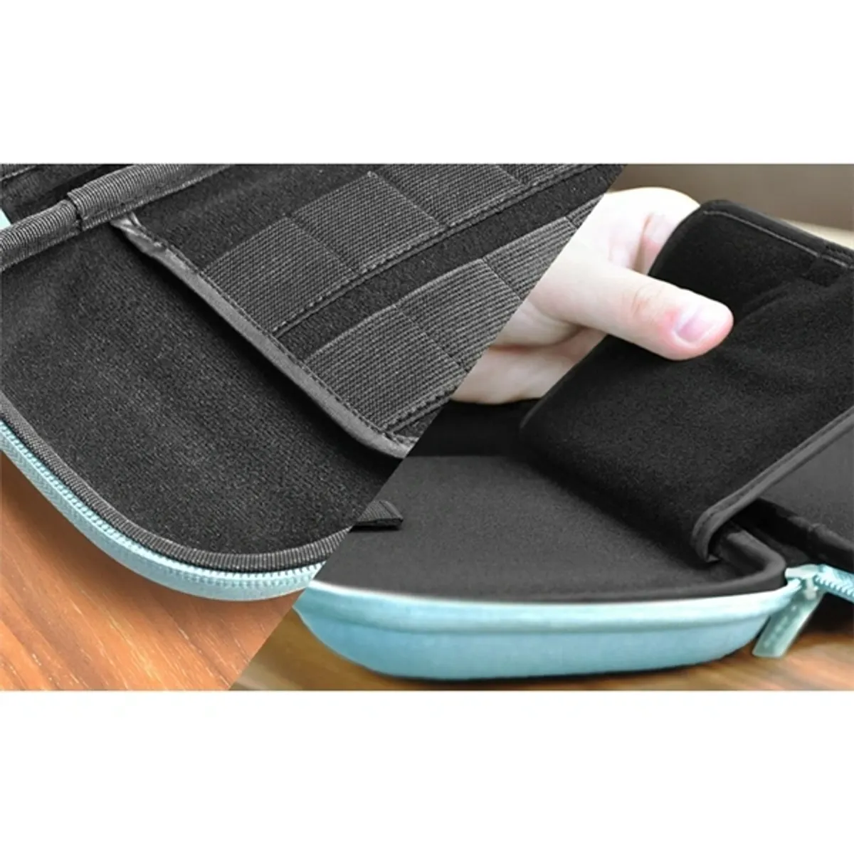HORI NSX-078E Slim Tough Pouch Nintendo Switch 2 kompatibilis, 10 játékkazettát tároló rekesz, könnyű, világoskék, hivatalosan licencelt #3