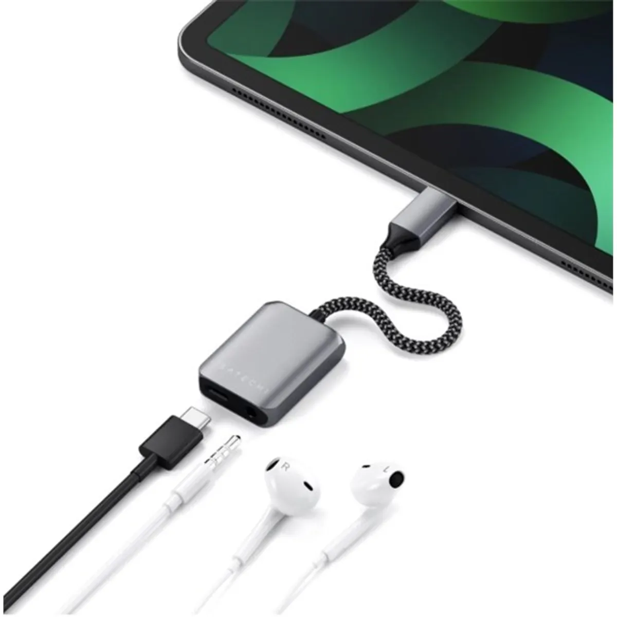 Satechi ST-UCAPDAM USB-C PD audio adapter 3,5 mm jack Szürke #4
