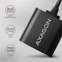 AXAGON ADA-12 USB külső hangkártya 2-csatornás, 3,5mm analóg kimenet és 3,5mm mikrofon bemenet, 44;48 kHz #4