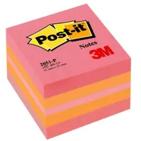 POST-IT 7100172395 mini jegyzetkocka 51x51mm 400 lapok többszínű öntapadó PEFC