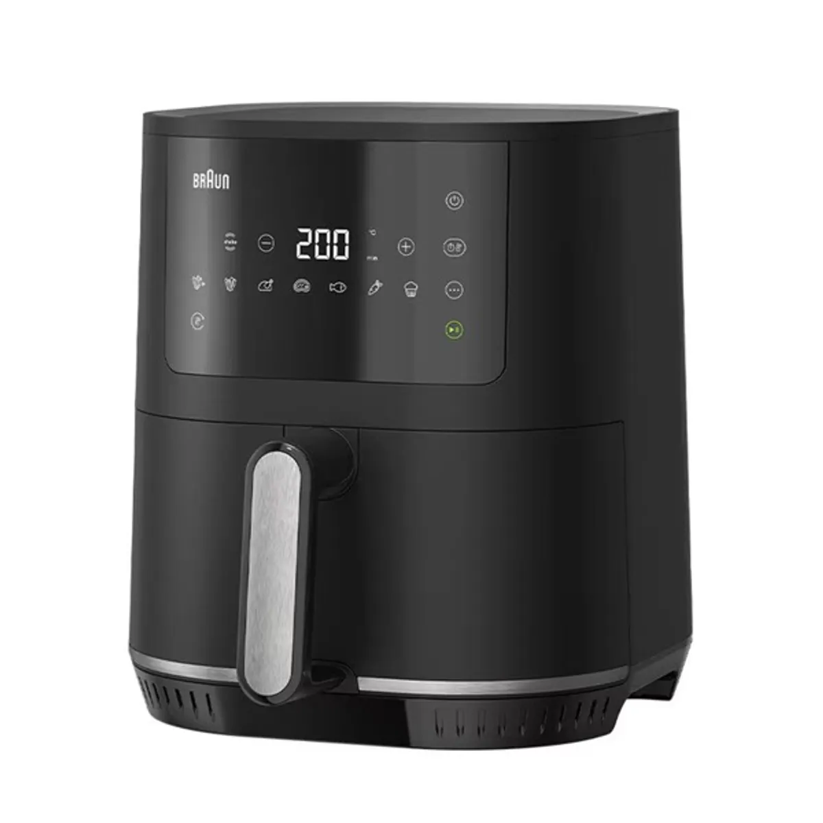 Braun 0X12500002 MultiFry 3 HF3030 4,3 L 1500 W fekete forrólevegős sütő kijelző időzítő #1