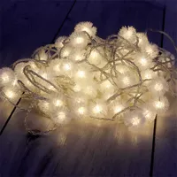 IRIS 314-16 Zúzmara alakú 3cm 10m meleg fehér 80db LED-es USB-s fénydekoráció #3
