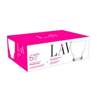 LAV LV-PET381F fagylaltos - kehely készlet 0,24 l átlátszó üveg