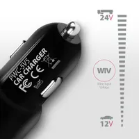 Axagon PWC-5V5 autós töltő 2x USB A SmartCharge 24W #2