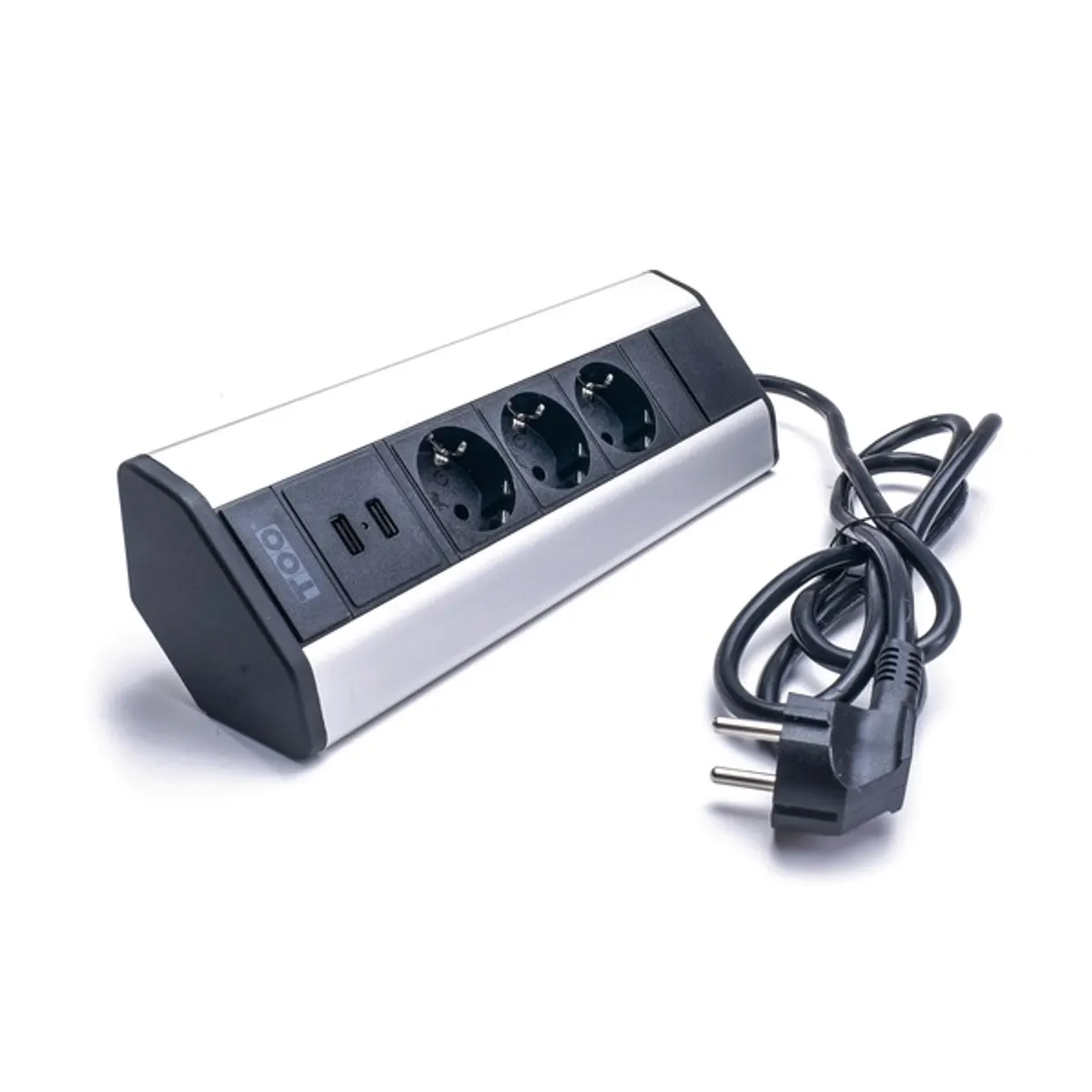TOO VPS-315-3S IP20 3x schuko 2x USB-A ezüst 1,8 m kábel asztalra rögzíthető elosztó #2