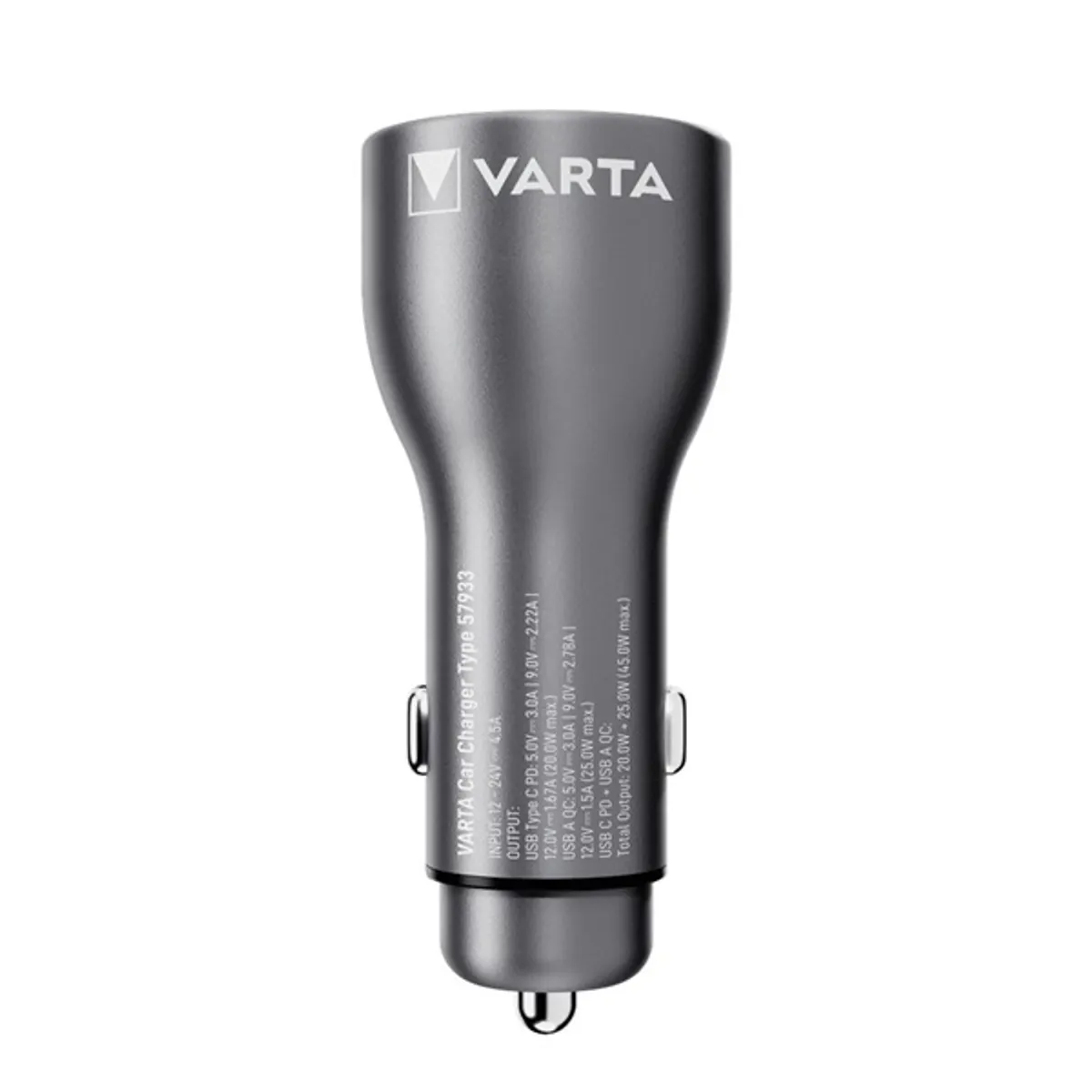 VARTA 57933101111 autós töltő 45W 12-24V USB-A USB-C univerzális #2