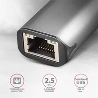 AXAGON ADE-25R 2,5Gbps USB-A RJ-45 külső hálózati adapter alumínium ház 15 cm #2