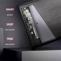 AXAGON EE25-A6C külső 2,5" HDD és SSD ház alumínium fekete USB-C 3.2 Gen1 #4