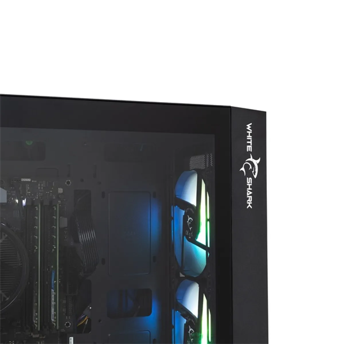 White Shark WS GCC-2401B Warhead E-ATX 215x485x400 mm, 4 db ventilátor, 2x3,5" belső hely, 2x2,5" belső hely, USB 3.0, fekete #4