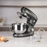 Berlinger Haus BH/9533 konyhai robotgép antracit 1500 W 7 l keverőtál, dagasztó, habverő, húsdaráló, bolygóforgatás, mixer, 6 fokozat #4