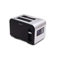 TOO TO-2SL105SS-800W kenyérpirító Inox 2-szeletes Morzsatálca Olvasztási funkció Automatikus középre igazítás