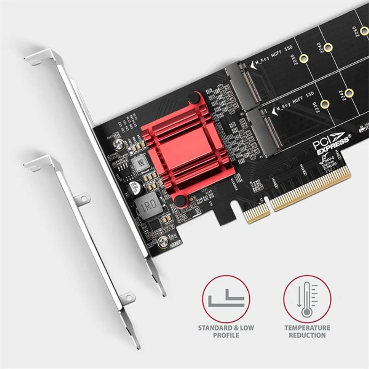 Axagon PCEM2-ND PCIe 2x NVMe M.2 adapter 2x M-key RAID #4