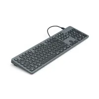 Hama 13173058 CK-400 fekete-szürke membrán vezetékes USB-C-USB-A adapterrel 180 cm magyar kiosztás 80 százalékos újrahasznosított abs #2