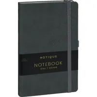 REALSYSTEM A-33205 Vivella notesz keménytáblás 13x21 cm szürke pontozott