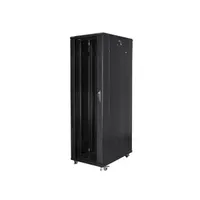 LANBERG FF01-8042-12B 42U 19" szabadon álló rack üvegajtós fekete 800x1000 #2