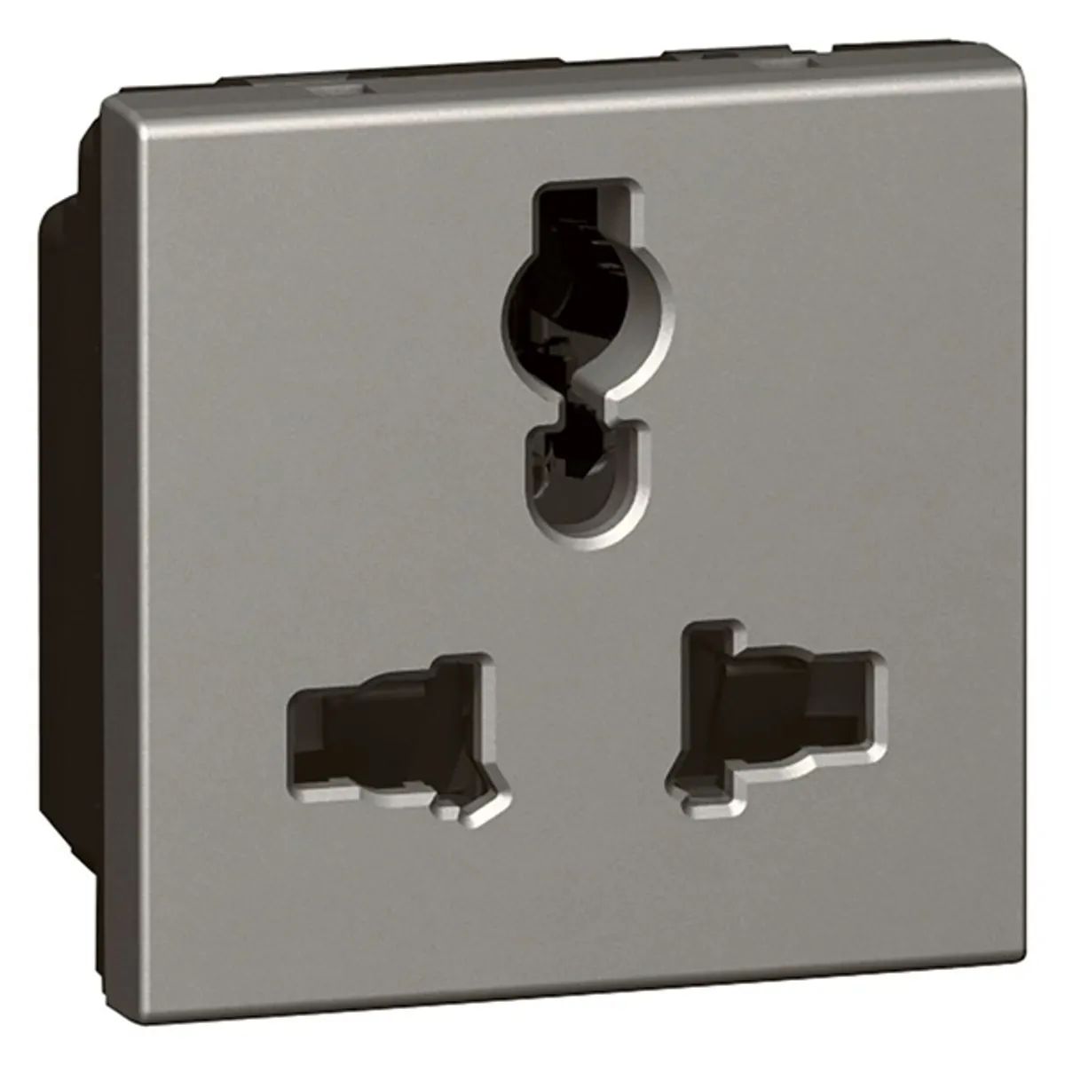 Legrand 572623 Arteor multiszabványú dugalj 2P-E zárható 2 modul magnézium #1