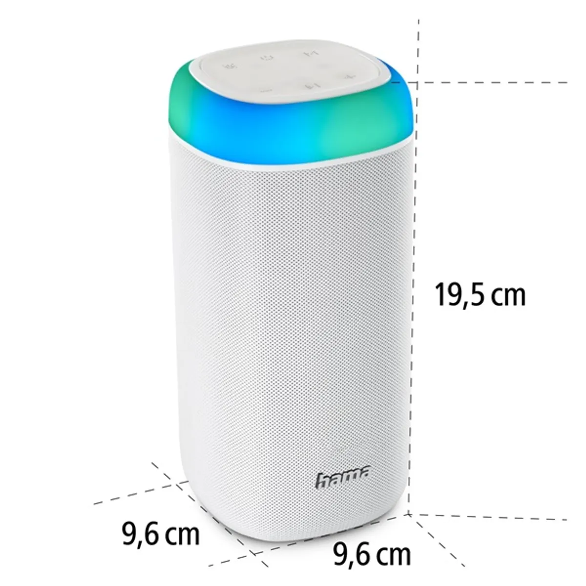 Hama 00188229 Shine fehér Bluetooth 30,0 W 2000mAh IPX4 AUX LED 12 óra #7