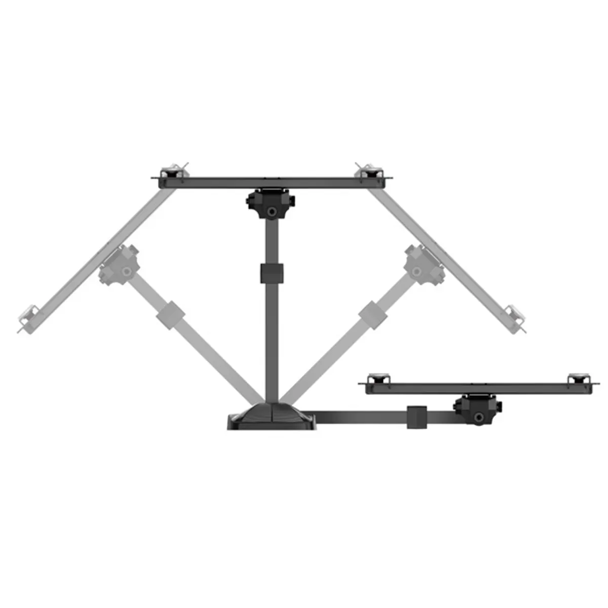 Meliconi 480988 Slimstyle Plus 200SR FB fekete 14"-45" 1 db 30 kg forgatható billenthető karos fali TV konzol #3