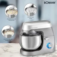 BOMANN KM 6009 CB TITAN Konyhai robotgép 1000 W 5 L Titán Rozsdamentes acél edény Bolygó rendszerű forgás Dagasztó Habverő Csúszásgátló lábak #2
