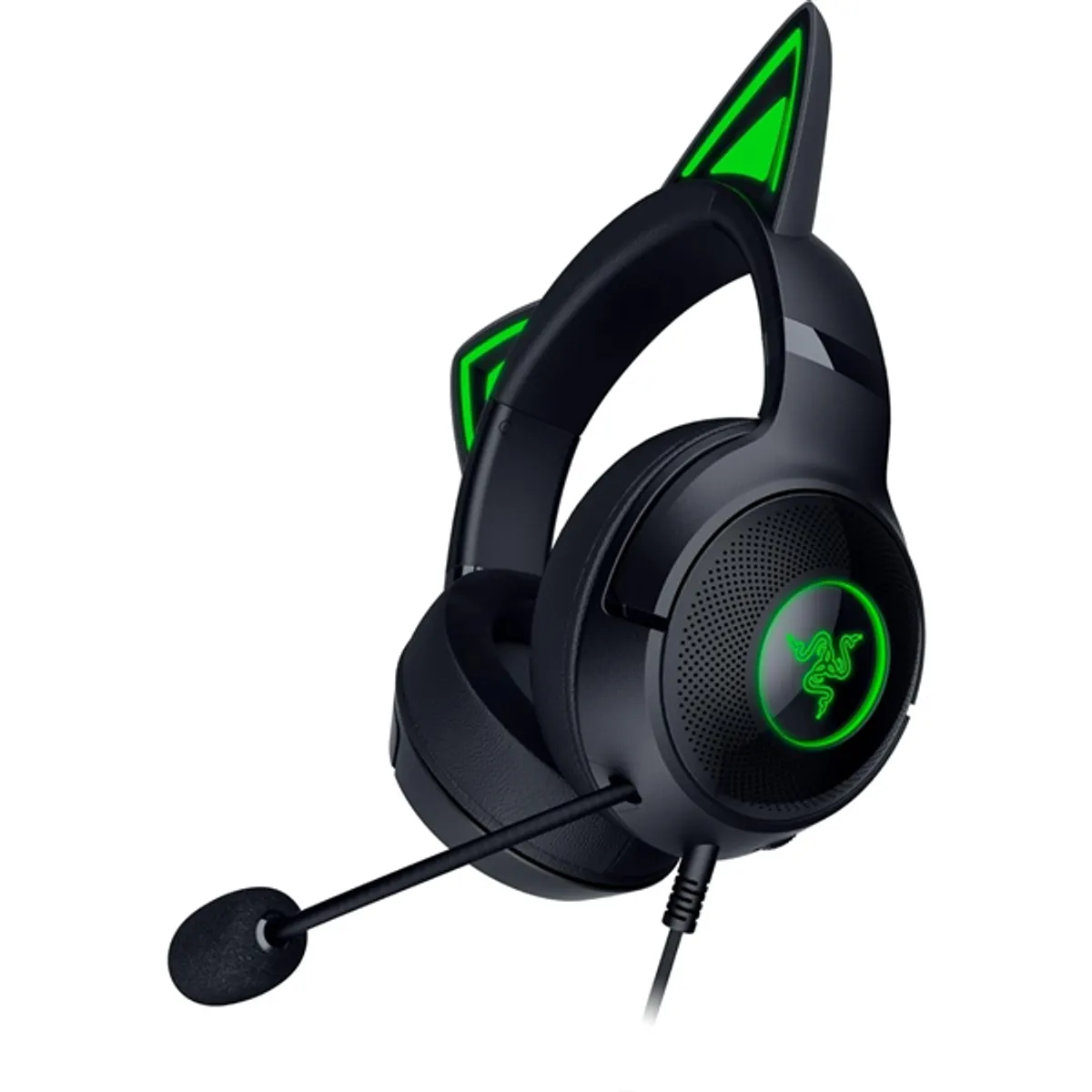 Razer RZ04-04730100-R3M1 Kraken Kitty V2 40 mm 2.0 headset fekete usb 200 cm pc notebook konzol #2