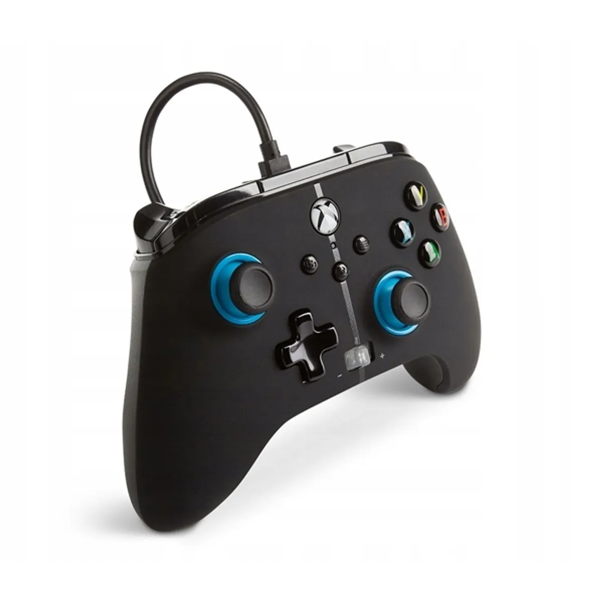 PowerA 1518817-01 Enhanced wired kontroller Xbox Series X és S PC Xbox One, 3 m, fekete-kék, 19 gomb, rezgő #2
