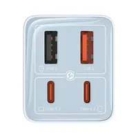 Baseus P10162701313-00 GaN6 Pro gyorstöltő 2x USB-C 2x USB-A 65W 100-240V kék #8