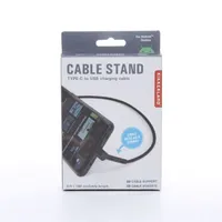 Kikkerland US199-EU USB-s töltő kábel és telefontámasz USB-C Fekete #2