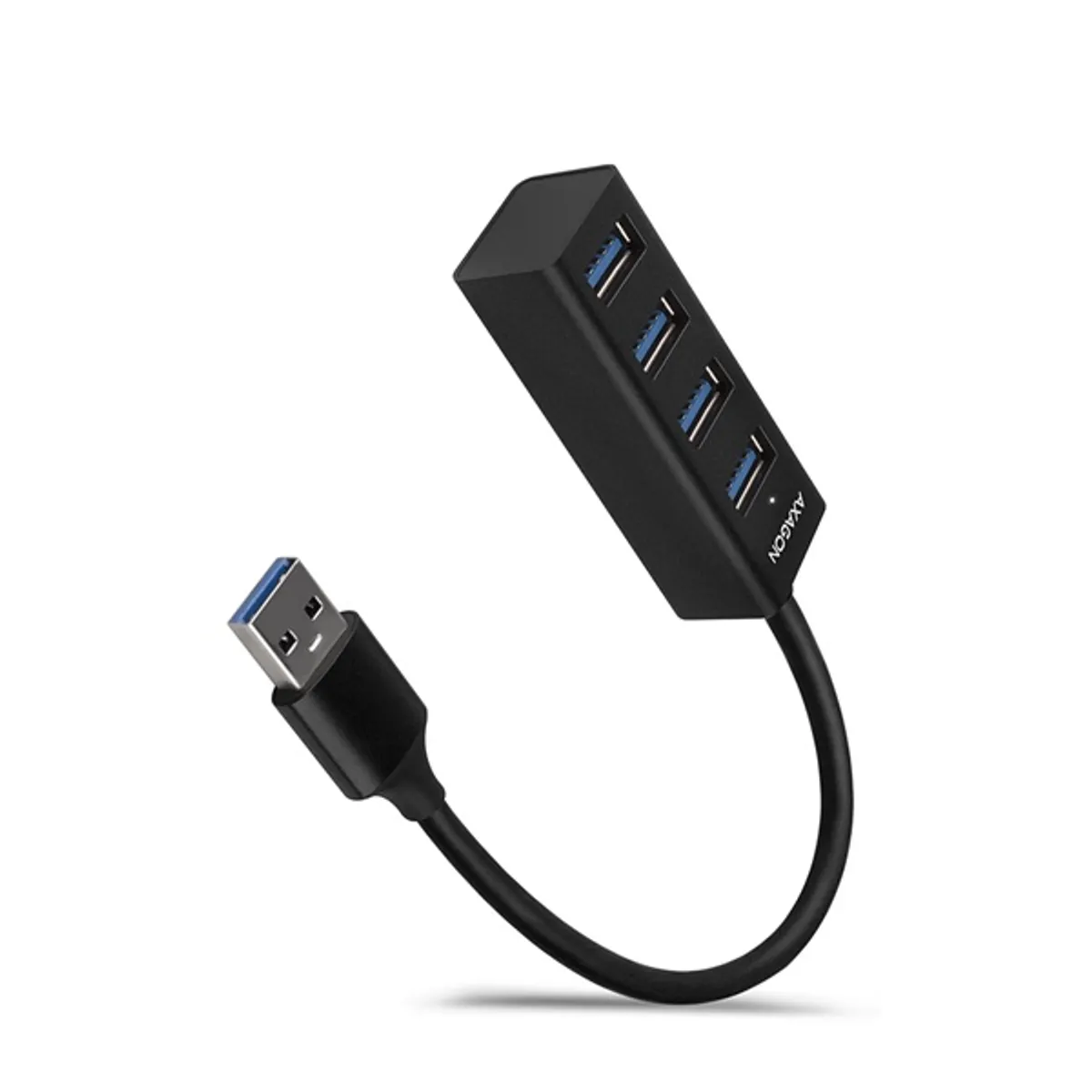 AXAGON HUE-M1A 4-portos USB hub USB 3.2 Gen 1 alumínium test 20 cm kábel #1